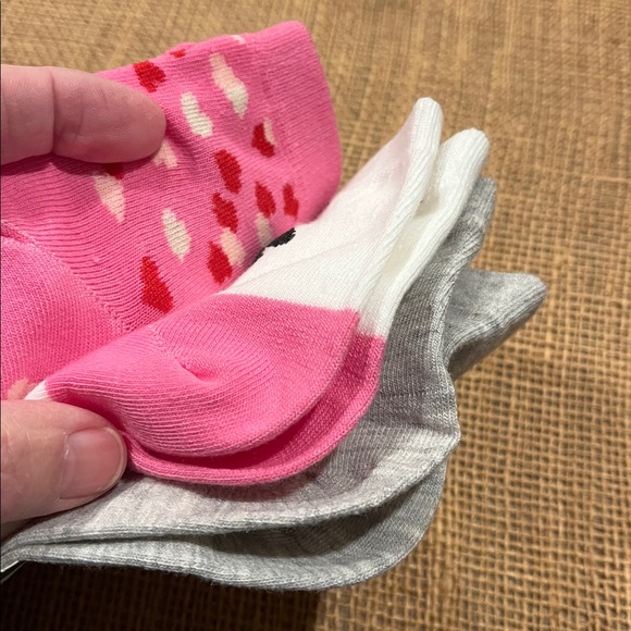 Kate Spade Pink and Red Heart Socks - Picture 3 of 3